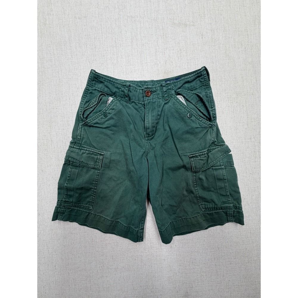 Polo Ralph Lauren Mens Green Cargo Shorts Size 10 Cotton Twill 323087667